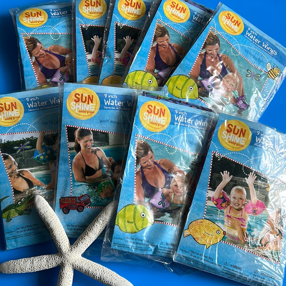 New in pkg Emily Green Designs 9" Kids Floaties